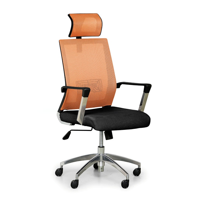 B2B Partner Krzesło biurowe ELITE NET, pomarańczowy/czarny SL1606ATX010-1K304E8