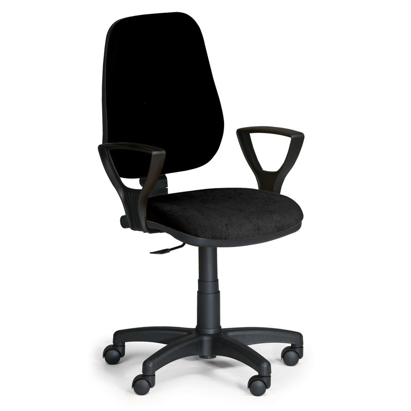 B2B Partner Krzesło biurowe COMFORT PK z podłokietnikami - czarny 8925