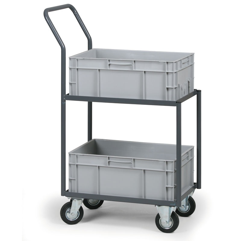 B2B Partner Wózki do skrzynek bez dna s euro boksami, 2 piętra 101632