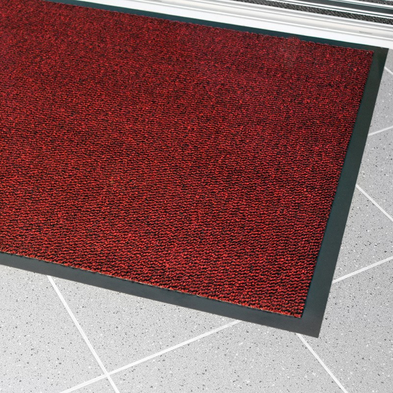B2B Partner Wycieraczka polipropylenowa na podkładzie gumowym, czerwona, 60x90cm VP010301