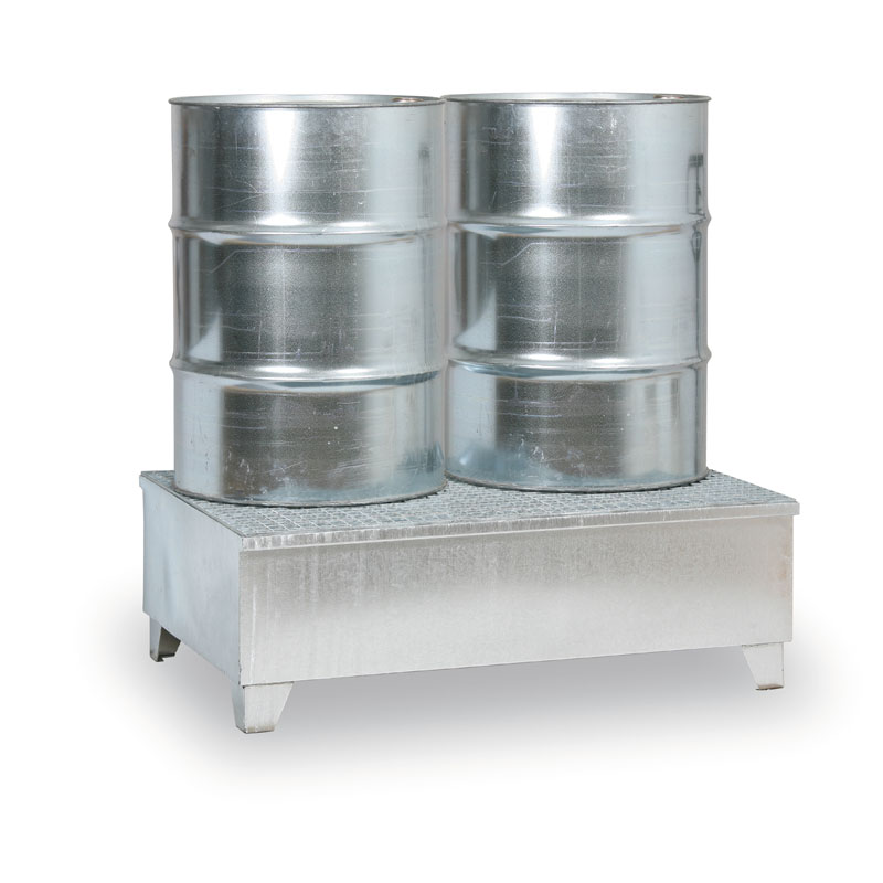 KOVONA Ocynkowana wanna wychwytowa z kratą, na nogach, na 2 beczki, 240l 178067