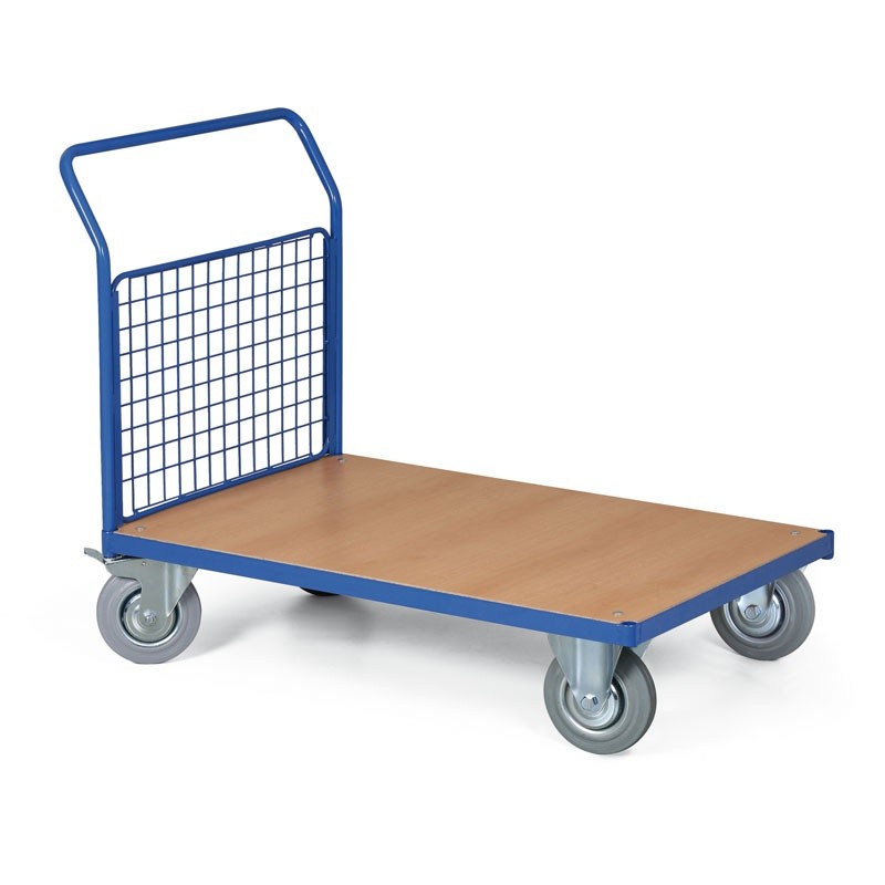 B2B Partner Modułowy wózek platformowy, 1000x700 mm, pełne szarek koła, nośność 300 kg 101072