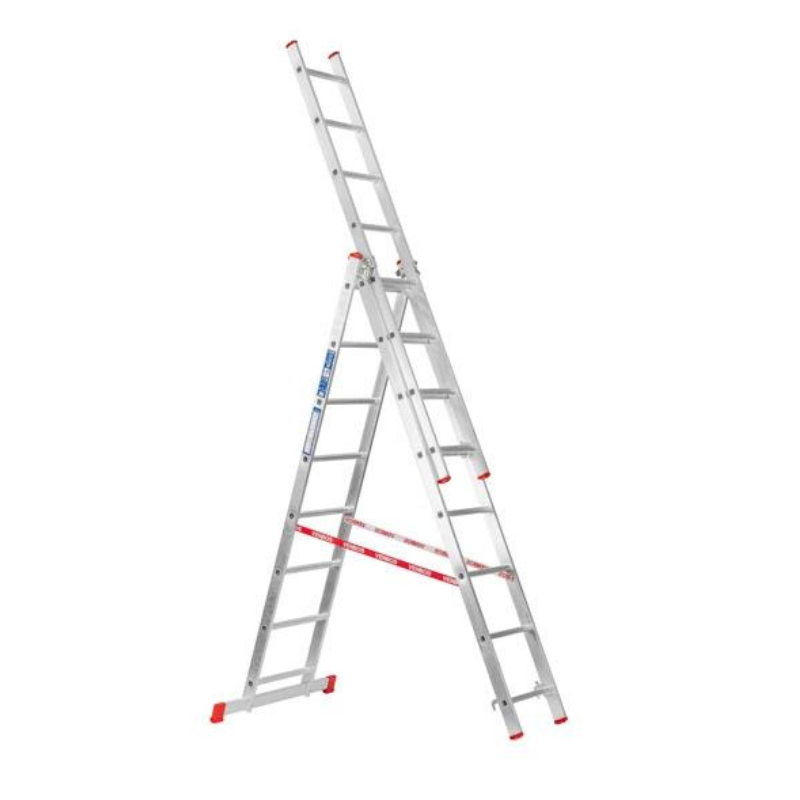 B2B Partner Trzyczęściowa drabina wielofunkcyjna HOBBY, 3 x 8 szczebli 399013