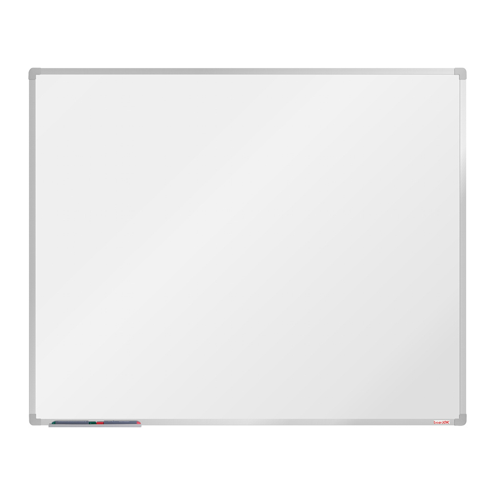 boardOK Biała, magnetyczna tablica boardOK, 150 x 120 cm, eloksowana rama VOK150120-1100