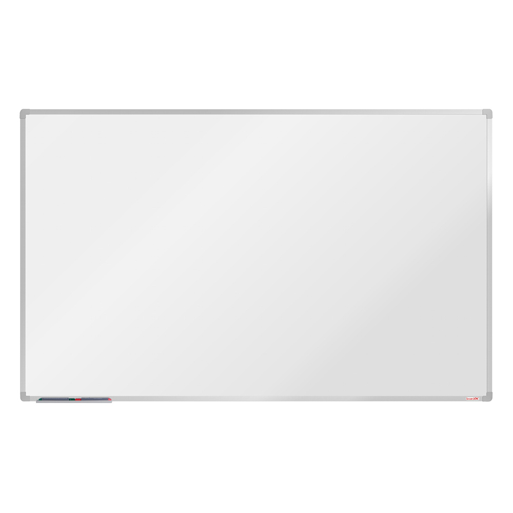 boardOK Biała magnetyczna tablica boardOK, 200 x 120 cm, rama elox VOK200120-1100