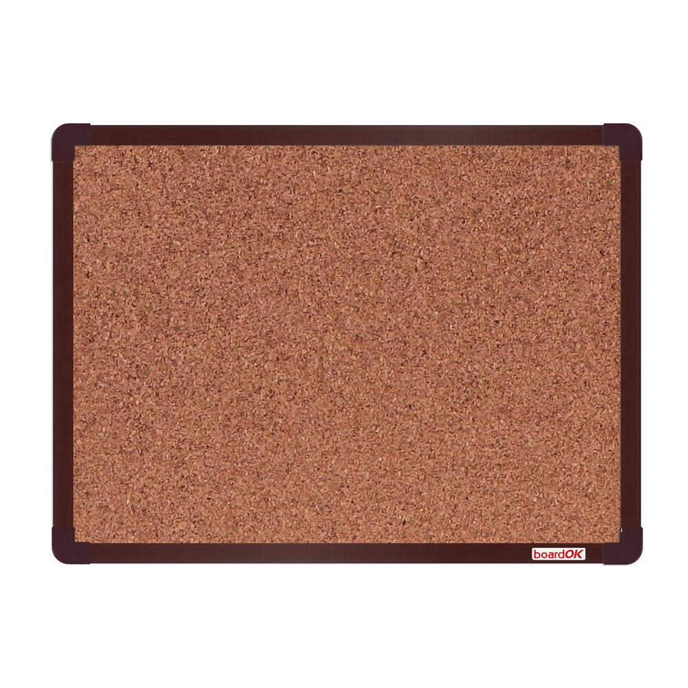 boardOK Tablica korkowa boardOK, 60 x 45 cm, brązowa rama VOK060045-3500