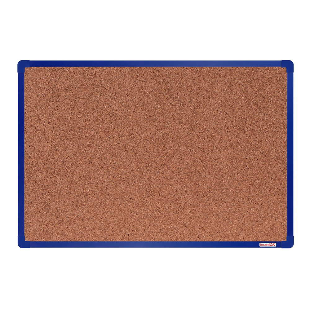 boardOK Tablica korkowa boardOK, 60 x 45 cm, niebieska aluminiowa rama VOK060090-3200
