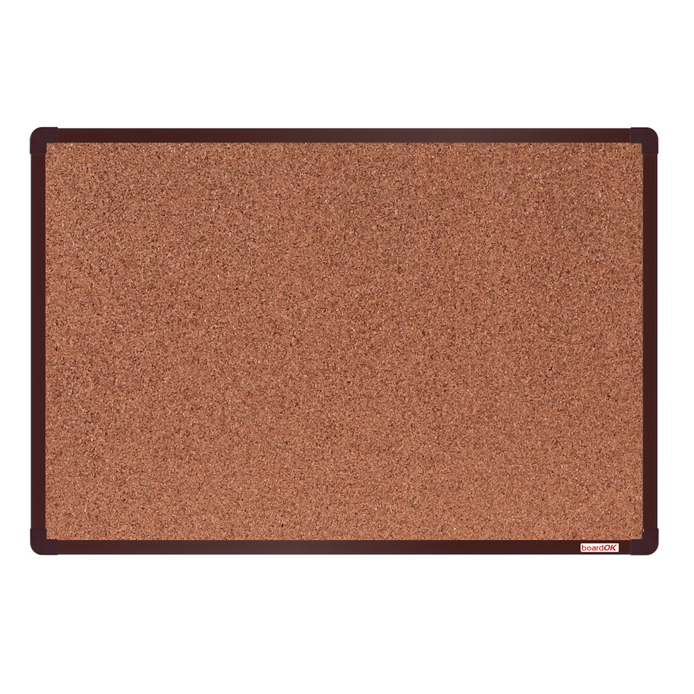 boardOK Tablica korkowa boardOK, 60x90 cm, brązowa aluminiowa rama VOK060090-3500