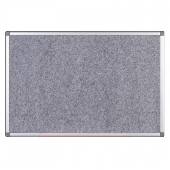 B2B Partner Tablica tekstylna - szara 1800 x 1200 mm 5459-9 grey