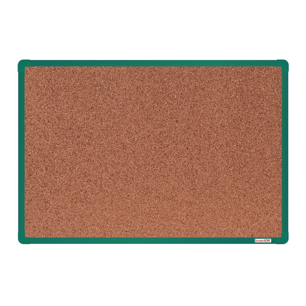 boardOK Tablica korkowa boardOK, 60x90 cm, zielona aluminiowa rama VOK060090-3400