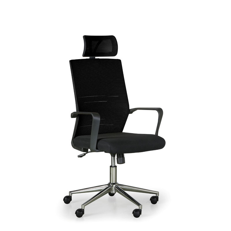 B2B Partner Krzesło biurowe INDY, czarne NF-8687,HY-8104/OB60