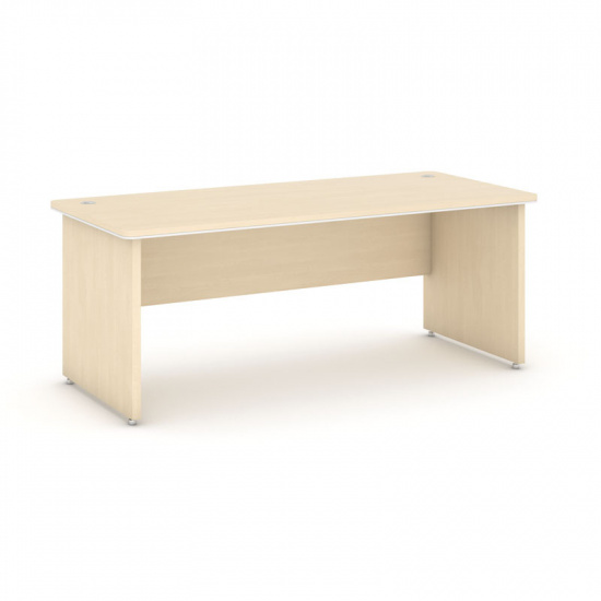 B2B Partner Biurko - proste ARRISTO LUX, 2000 mm, brzoza CF-LD02, CD060