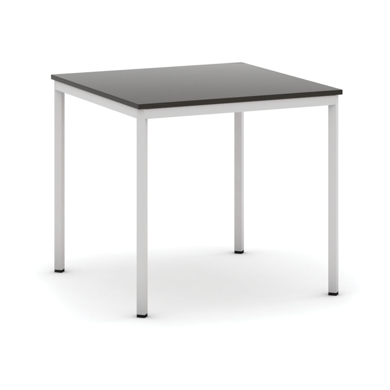 B2B Partner Stół do jadalni 800 x 800 mm, blat wenge, nogi jasnoszare 555679