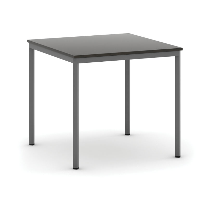 B2B Partner Stół do jadalni 800 x 800 mm, blat wenge, nogi ciemnoszare
