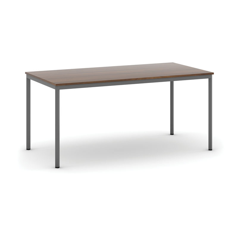 B2B Partner Stół do jadalni 1600 x 800 mm, blat orzech, nogi ciemnoszare 555700