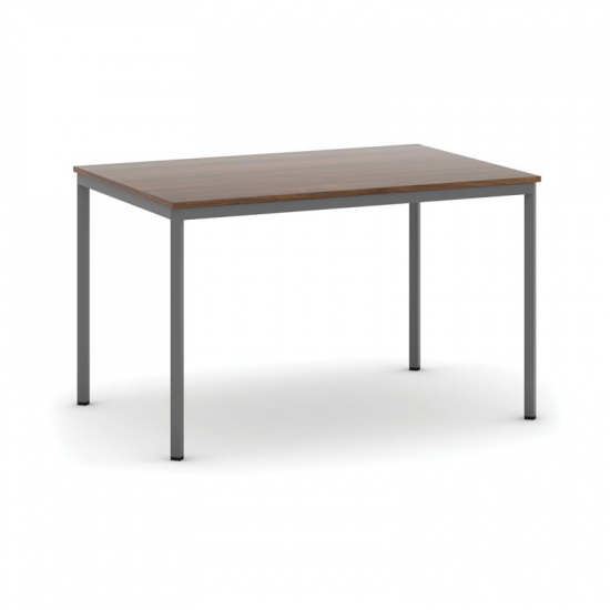 B2B Partner Stół do jadalni 1200 x 800 mm, blat orzech, nogi ciemnoszare 555698