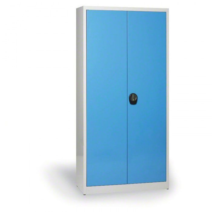 KOVONA Szafa biurowa zdemontowana, 1950 x 950 x 600 mm, szary/niebieski C3940H2.2.B5.14B2B