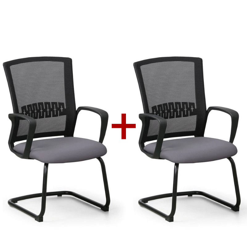 B2B Partner Krzesło konferencyjne Roy 1+1 Gratis, szary 415059
