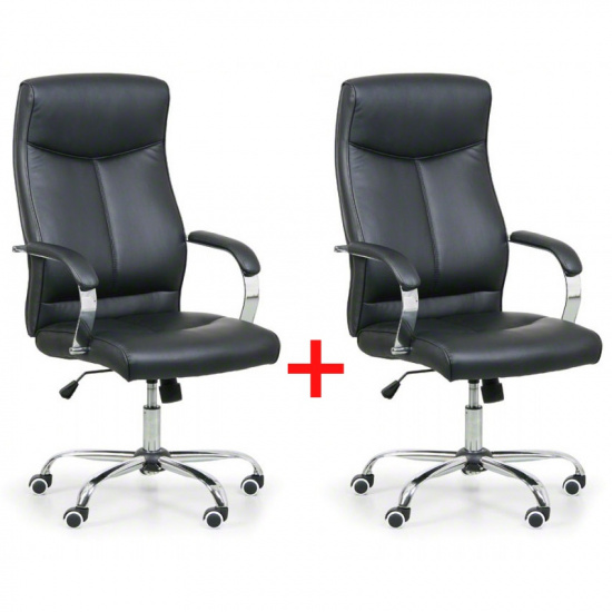 B2B Partner Krzesło biurowe Lugo 1+1 GRATIS, czarny 412043