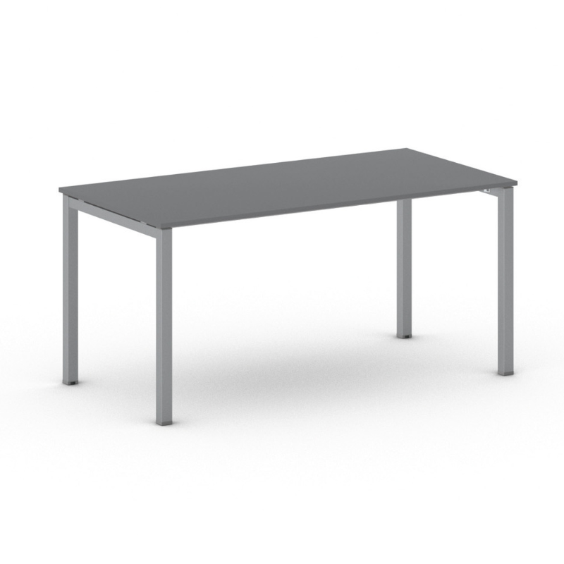 B2B Partner Stół Square 1600 x 800 x 750 mm, antracyt