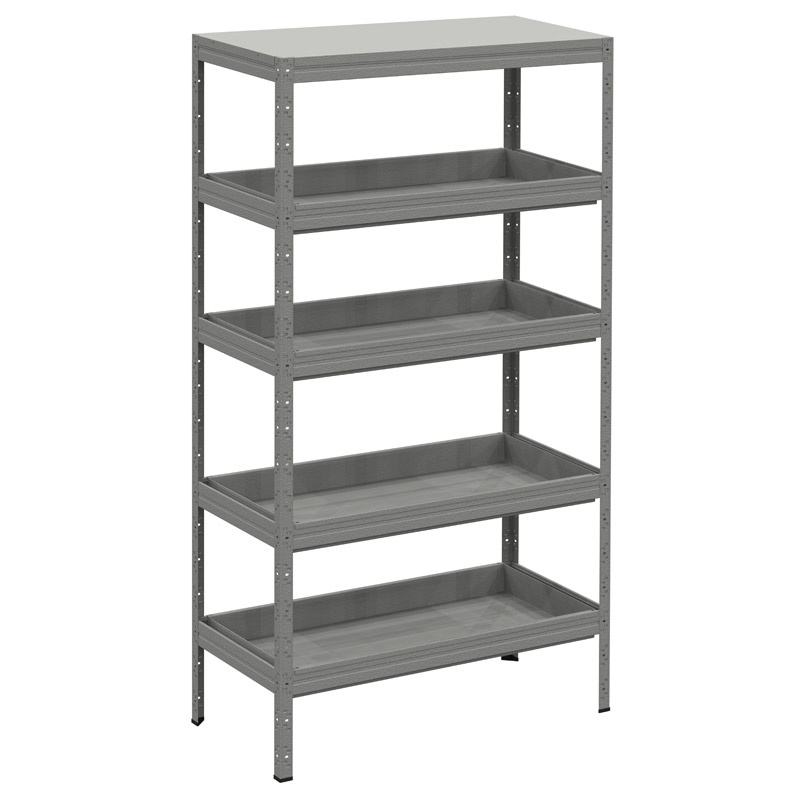 KOVONA Półka na chemikalia z półkami wannowymi, 2000 x 1000 x 500 mm 178517