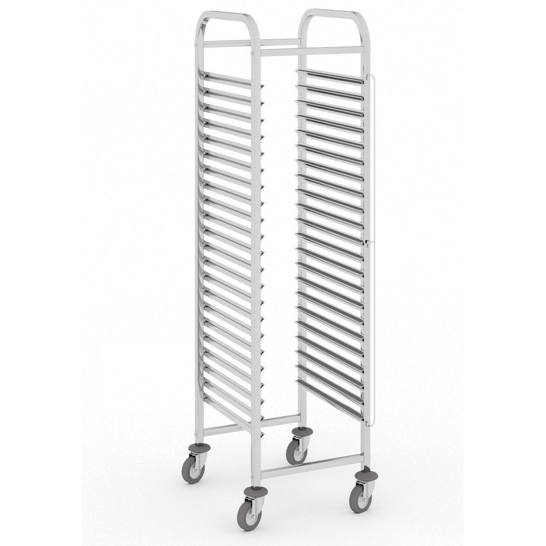B2B Partner Wózek ze stali nierdzewnej na blachy, 20 poziomów, 1800x470x620 mm 434086