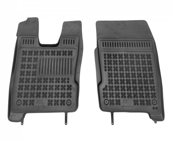 REZAW PLAST Dywaniki gumowe czarne PLAST 203801, 2 szt, Iveco EuroCargo III od 2008 - przód z dodatkowym wzmocnieniem od strony kierowcy PLAST 203801