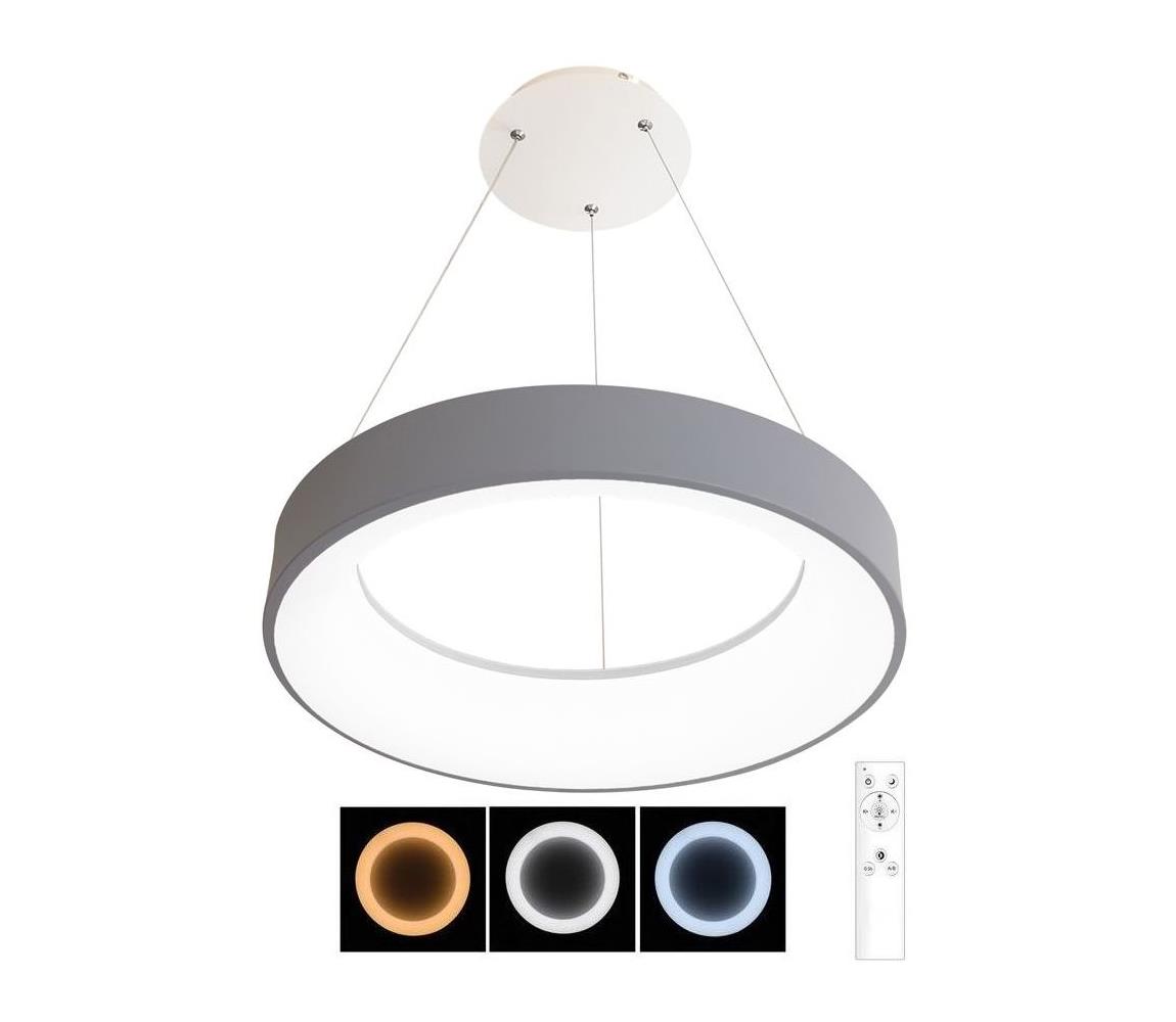 LED Ściemnialny żyrandol na lince LED/40W/230V szary