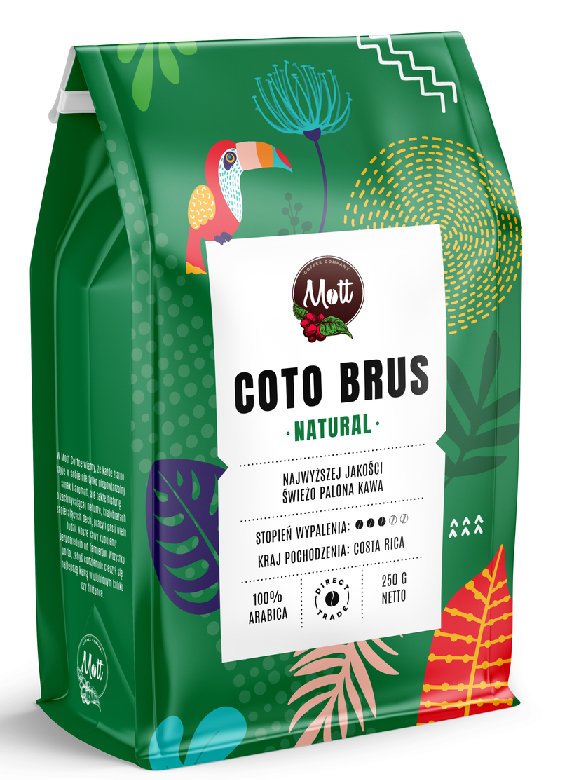 MOTT COFFEE Kawa ziarnista Mott Coffee Coto Brus Natural 250g 5908283536085