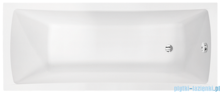 Besco Optima 140x70cm wanna prostokątna + obudowa + syfon #WAO-140-PK/#OAO-140-PK/19975
