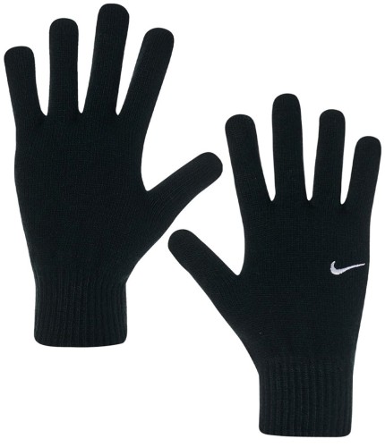 Rękawiczki zimowe Nike Swoosh Knit 2.0 czarne S/M N.100.0665.010