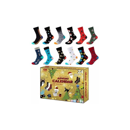 Skarpetki FUNSOCKS Kalendarz Adwentowy 12pak FU71512-1549