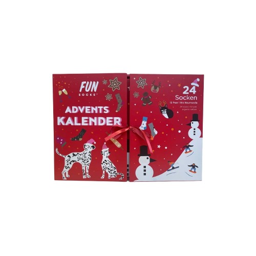 Skarpetki FUNSOCKS Kalendarz Adwentowy Prezent Pod Choinkę FU76009-4115