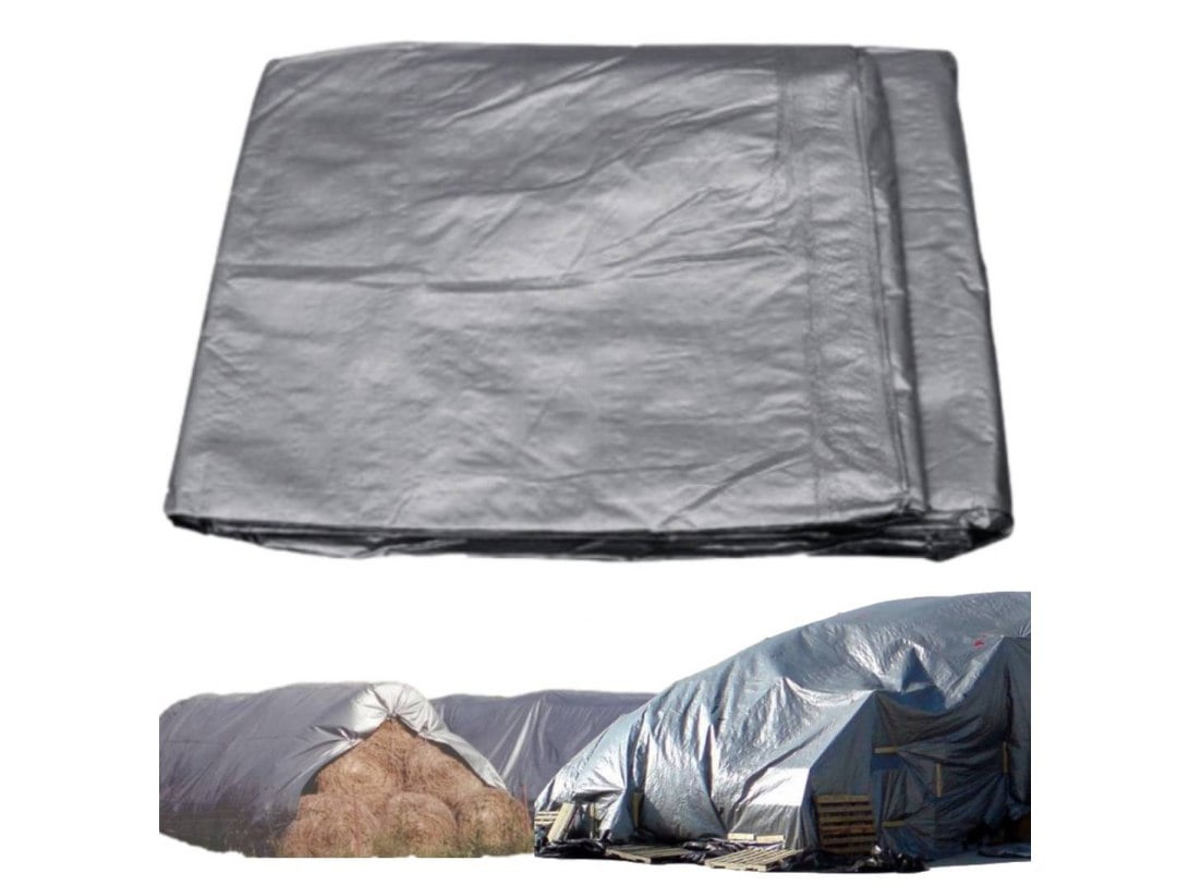 Plandeka plandeki pe srebrna wzmacniana 2x3 130g