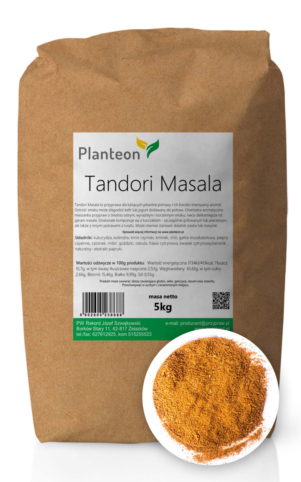 Planteon Tandori Masala 5kg 2-0233-01-6