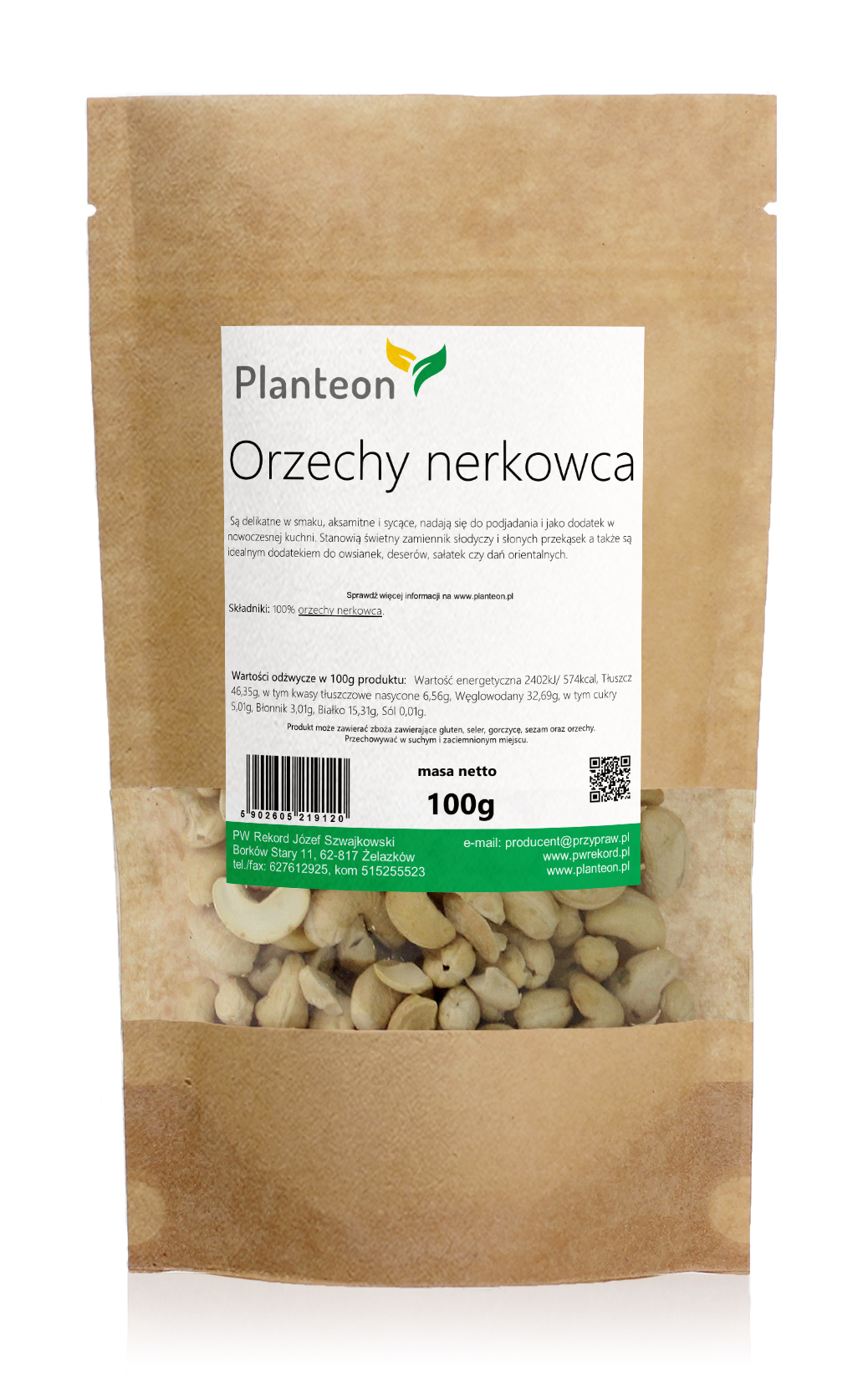 Orzechy Nerkowca 100g