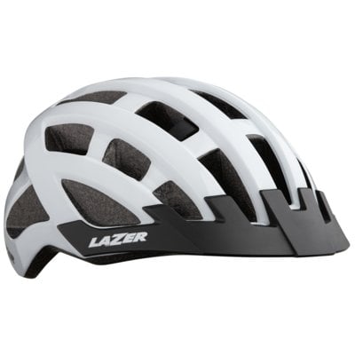 Lazer Compact kask rowerowy biały połysk