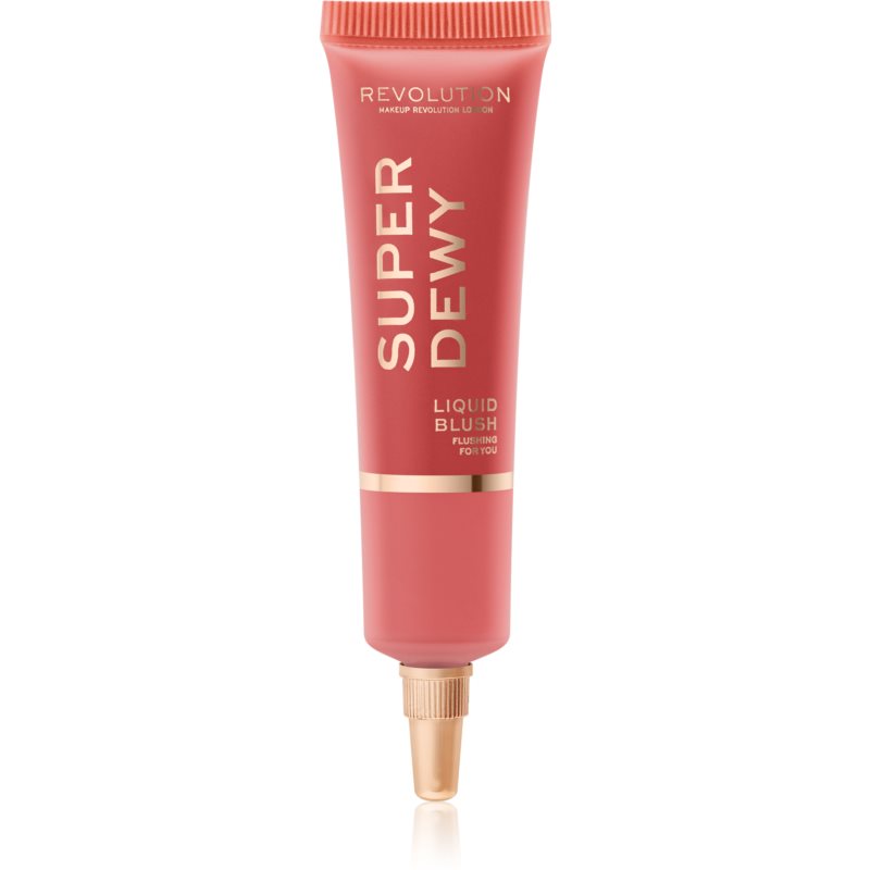 Makeup Revolution Superdewy róż w płynie odcień Flushing For You 15 ml