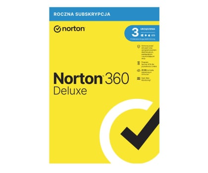 NortonLifeLock 360 Deluxe 3st. 12m. ESD - wyślemy Ci klucz, gdy dostaniemy płatność