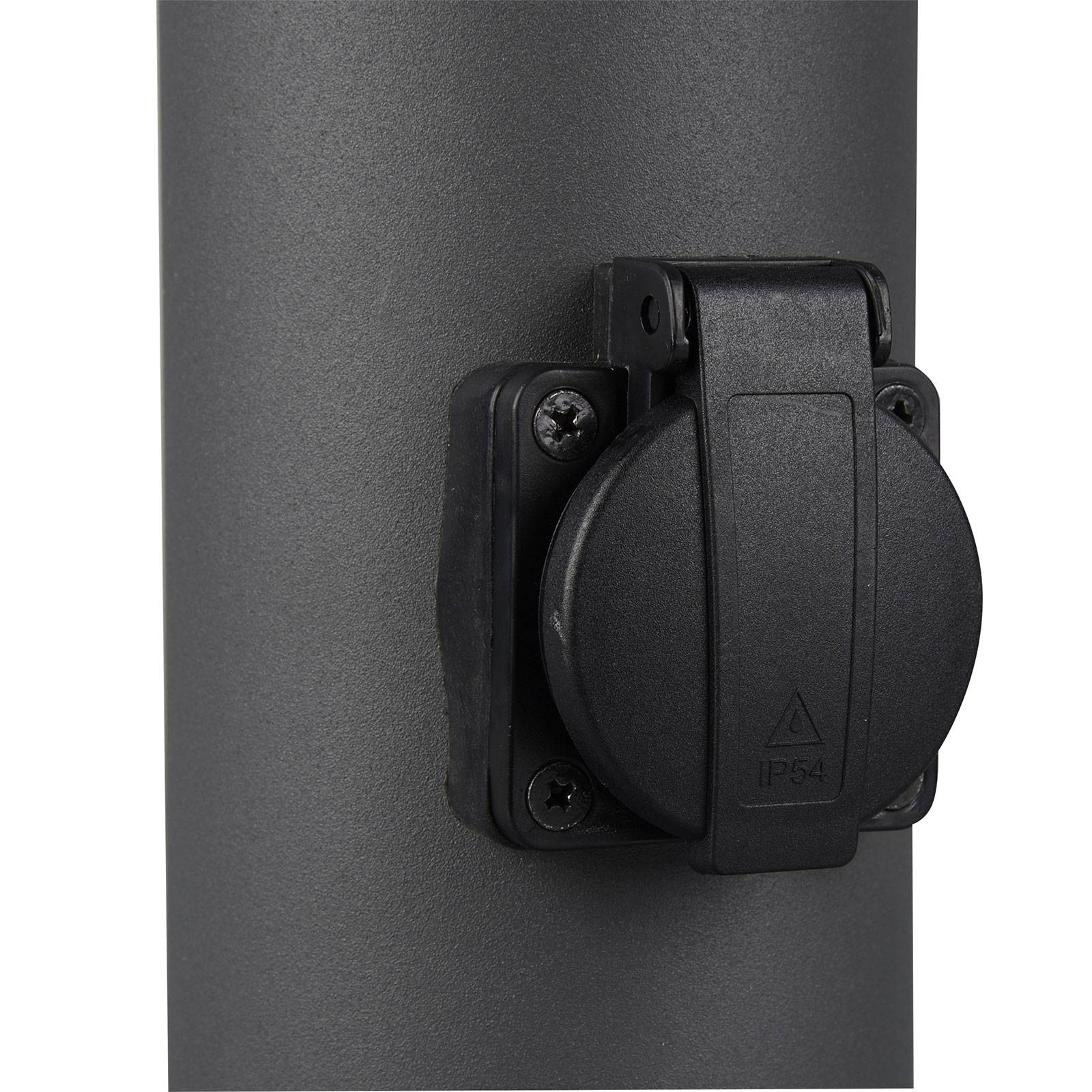 Trio Lighting Słupek ogrodowy Hoosic z gniazdami, antracyt