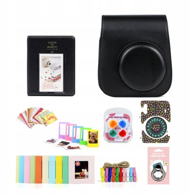 LOVEINSTANT Zestaw akcesoriów 8w1 do FUJIFILM Instax Mini 11 Czarny
