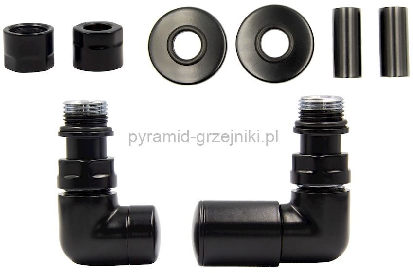 Varioterm Zawór regulacyjny Vision All in One - czarny mat miedziana - CU 15 mm prawy AVIR24P(CU)