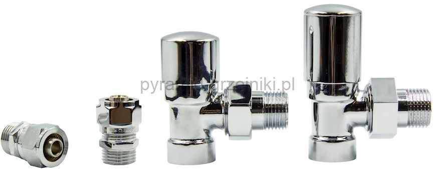 Varioterm Zawory regulacyjne kątowe SWING ze złączką PEX/CU - chrom alu-pex - PEX 16 mm ZIS02/FK(Pex)