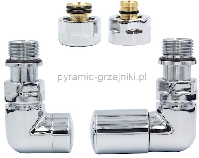 Varioterm Zawór regulacyjny Vision ze złączką PEX/CU - chrom alu-pex - PEX 16mm prawy VIR02P(PEX)