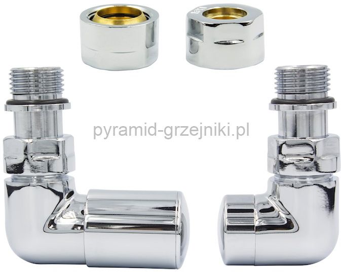Varioterm Zawór regulacyjny Vision ze złączką PEX/CU - chrom miedziana - CU 15 mm lewy VIR02L(CU)