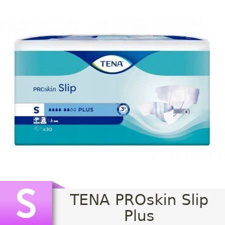 SCA HYGIENE PRODUCTS AB TENA Slip Plus S pieluchomajtki 30 sztuk + Gratis chusteczki oczyszczające 10 sztuk 9028832