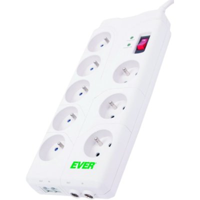 Ever Listwa Home2 m USB 8 Filtrująca T/LZ05-HOM019/0000