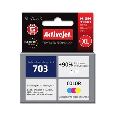 ActiveJet AH-C88 Zamiennik HP CD888AE nr 703C AH-C88 Zamiennik HP CD888AE nr 703C