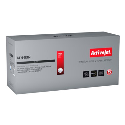ActiveJet Toner ATH 53N do drukarki Canon,Hewlett Packard zamiennik HP 53A/Canon CRG 715 Q7553A czarny (EXPACJTHP0056)