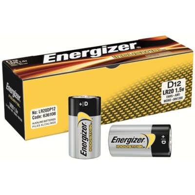 Energizer Bateria Energizer Industrial alkaliczna D LR20 12 szt. Bulk 7638900361087